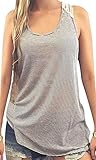 Yidarton Womens Lace Vest Top Summer Casual Tank Tops Sleeveless Blouse T-Shirt
