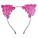 Lucky God 8Pcs Women Lovely Fashion Lace Cat Ears Headband Hair Accessories