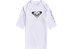 Roxy Girls' Whole Hearted Short Sleeve Rashguard
