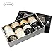 Washi Tape/20 Gold Foil Washi Tape Set, Black Decorative Washi Tape, Decoration Label for DIY, Journals, Album, Daily Planners, Gift Wrapping, Office Party Supplies (Black)