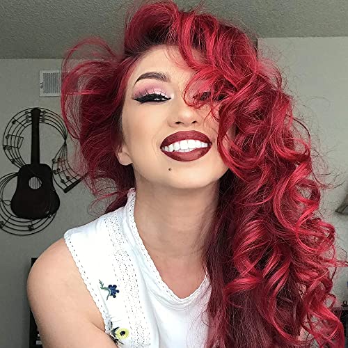 MANIC PANIC Classic Vampire Red Semi Permanent Hair Color - Deep Blood Red Hair Dye for Women & Men That Lasts 4-6 Weeks - Vegan, Ammonia & Cruelty-Free - Create & Mix Custom Shades (8oz)