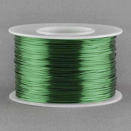 Magnet Wire 20 Gauge AWG Enameled Copper 158 Feet Coil Winding and Crafts Green