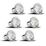 OMAYKEY 75W 6 Pack UVA + UVB Full Spectrum Sun Lamp Sunbathe Heat Lamp/Bulb/Light for Lizard Reptiles and Amphibians