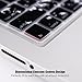 Keyboard Cover for Macbook Air 13, Macbook Pro 13” 15”(2012-2015 model) , iMac Wireless Keyboard (Marble Black)