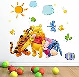 Winnie The Pooh Friends Cartoon Wall Stickers Kids Rooms Decals