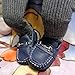 Lidiano Baby Soft Sole Toddler Loafers Boat Shoes Crib Shoes (12-18 Months, Deep Blue)
