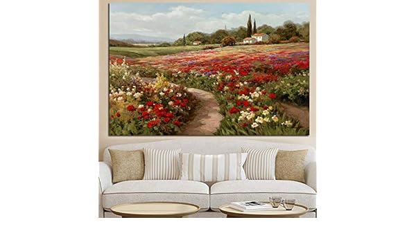 tzxdbh Impresionista Paisaje Pintura al óleo sobre Lienzo Carteles ...