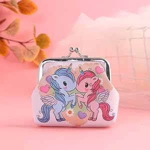 Cute Cartoon Unicorn Print Creative Coin Purse Mini Wallet Gift, Style5
