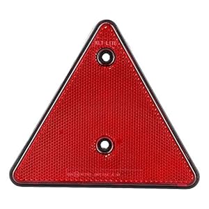 Essoirst Safty Achter Driehoek Rode Reflector voor RV Vrachtwagens Aanhangwagens Gatepost