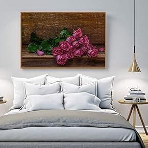 Floating Framed Canvas Wall Art for Living Room, Bedroom Still Life Canvas Prints for Home Decoration Ready to Hang - 16x24 inches
