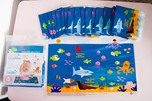 1 Underwater+Disposable+Placemats+Children+Restaurants