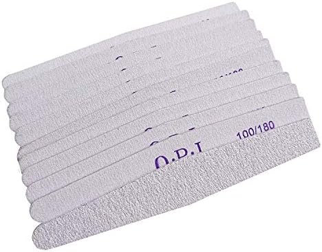 BallHull 12PCS Nail Files Double Sided Emery Board Grit 100 180 Grit Nail File apply Manicure Pedicure.