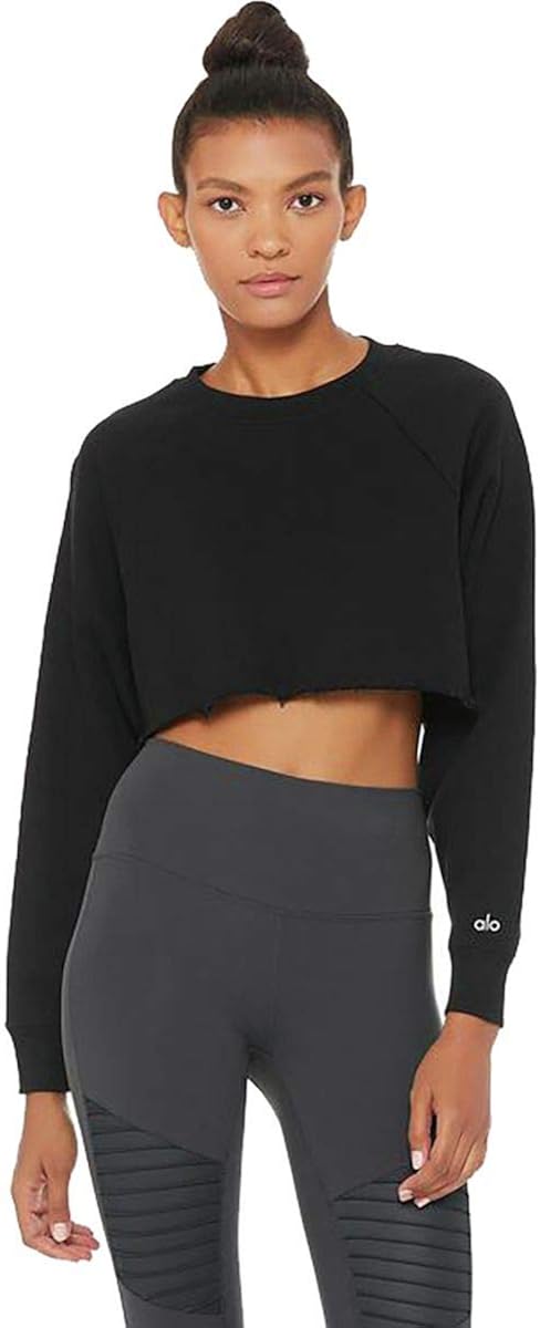Alo Yoga Women's Double Take Pullover Relaxed Fit at  Women’s Clothing store