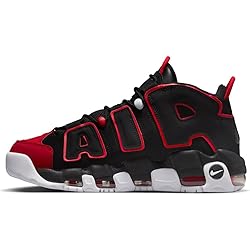 Black / University Red / White Nike Air More