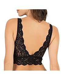Elegante y sexy bralette con encaje en V profundo para dama