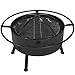 Best Choice Products 30in Outdoor Patio Fire Pit BBQ Grill Fire Bowl Fireplace w/Star Design - Black