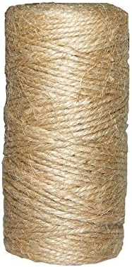 328 Feet Natural Jute Twine 3 Ply Arts Crafts Gift Twine Christmas Twine Industrial Packing Materials Durable String For DIY Crafts, Festive Decoration and Gardening Applications.