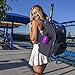 DashSport Tennis Backpack 3 Racket Capacity with Pockets for Racquet Protection - for Men Women and Kids (Blue)