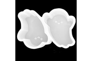 [Check Our Store] VONZK Car Freshie Mold Freshie Silicone Mold 3 11/16" L X 2 1/2" W X 1 1/16" H for Aroma Beads DIY Handmade Freshies Mould (2-Ghosts)