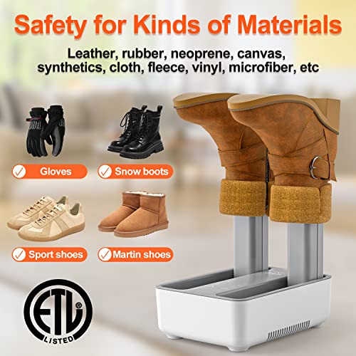 LAVIEAIR Boot Dryer, Shoe Dryer and Deodorizer with Timer for Drying