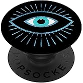 Blue Evil Eye Black PopSockets Adhesive PopGrip