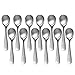 CUH 12 Pcs Stainless Steel Spoons Demitasse Espresso Teaspoon Coffee Bistro Espresso Dessert Spoons