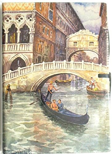Italian Leather Journal "VENICE" Lined Journal (Size: 6" (WIDTH) x 8.45" (LENGTH) X 1.15" (THICKNESS)