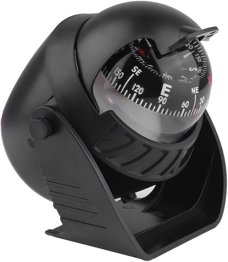 Keenso Boat Compass, Portable Dash Mount Self-Adhesive Compass Ball Navigation Compass Boat Compass Dash Mount for Marine Boat Truck Car Outdoor : Sports & Outdoors
