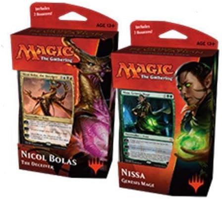 Magic MTG Hour Of Devastation Planeswalker Decks Set: Nicol Bolas & Nissa