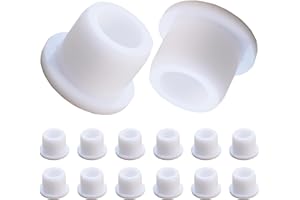 SPNKMJUJ 12 PCS Bathtub Jet Covers Silicone Hole Plug White Tube Plugs Waterproof Bathtub Plug Fit for 12mm Bathtub Hole