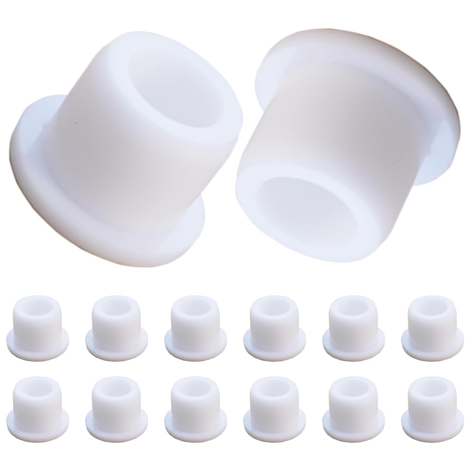 Photo 1 of 12 PCS Bathtub Jet Covers Silicone Hole Plug White Tube Plugs Waterproof Bathtub Plug Fit for 12mm Bathtub Hole