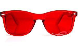 GloFX Red Color Therapy Glasses Glasses - Supports Feelings of Strength Power and Confidence