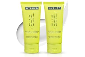 Hyphen All I Need Sunscreen SPF50 PA++++ | Brightens with Niacinamide, Kojic Acid, Vit C Rich Kakadu Plum | Lightweight Non-G