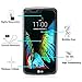 TANTEK [2-Pack Screen Protector for LG K10,Tempered Glass Film,Ultra Clear,Anti Scratch,Bubble Free,Case Friendly