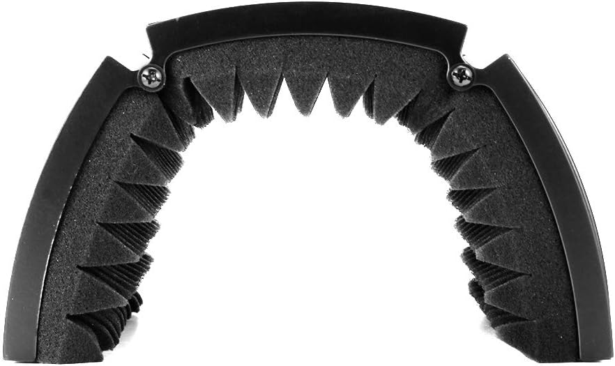 Microphone Isolation Shield Studio Mic Sound Absorbing Foam Reflector -Black