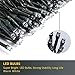 FULLBELL 33ft 100 LED Black String Lights with Memory Function - Indoor/Outdoor Fairy Lights for Christmas Tree, Party, Garden, Home - Extendable Warm White LED String Lights (Xmas Decor)