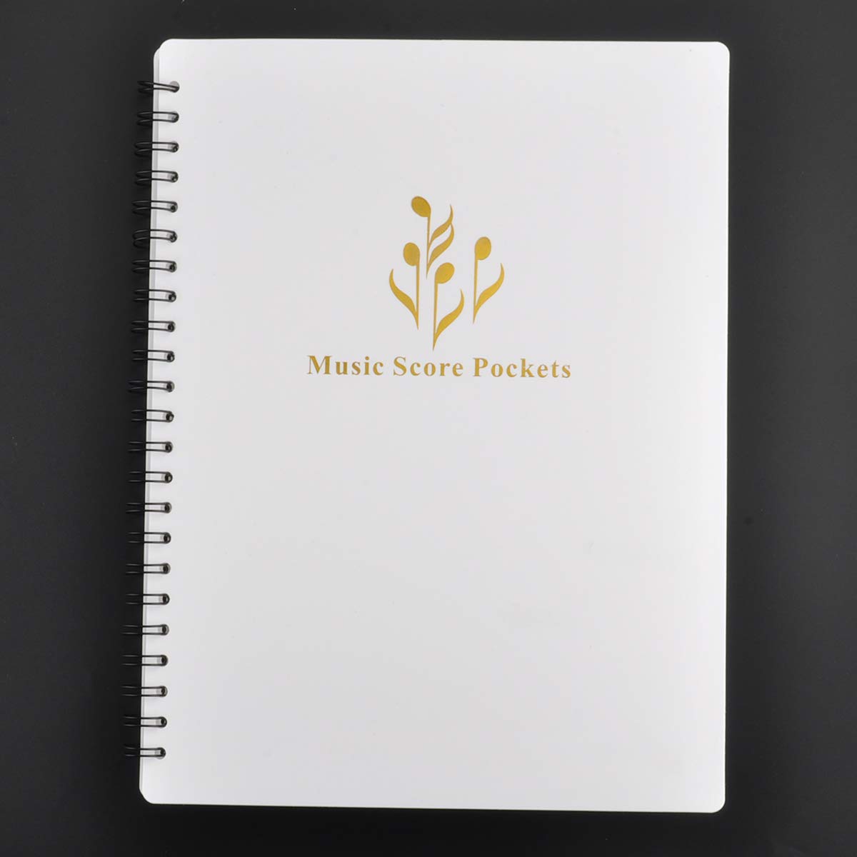Music Sheet Storage Folder - A4 Letter Size Double-Sided File for Holding Music and Files - Creative Change Spectrum (White)
