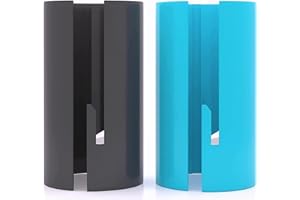 MINNIE MINORS Christmas Gifts Wrapping Paper Cutter (2- Pack), Xmas Gift Wrap Cutter Kraft Paper Roll Cutter, Easy Slide Wrapping Paper Cutter Tool Tube, Easy and Safe Cutting, Creative Holiday Paper Roll Cutting