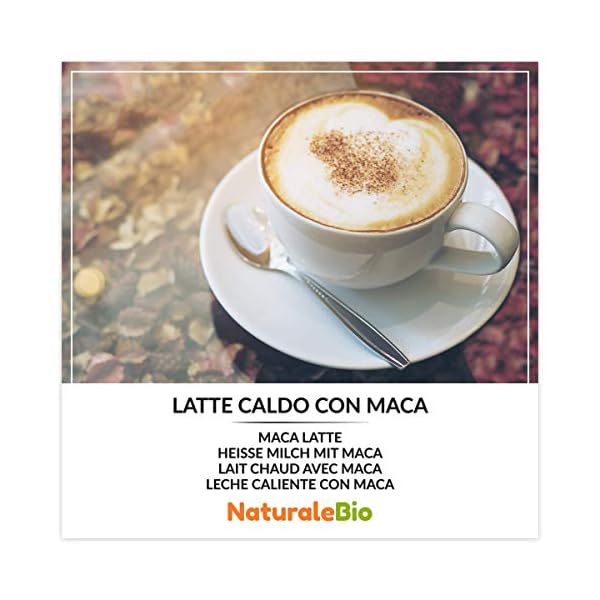 NaturaleBio Maca Pulver Bio 400g. Gelbes Wurzelpulver aus Peru. Gelatiniert, Bio und Rein. – Bild 8