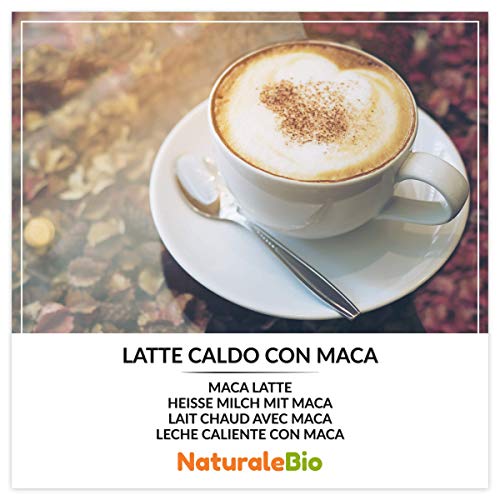 NaturaleBio Maca Pulver Bio 400g. Gelbes Wurzelpulver aus Peru. Gelatiniert, Bio und Rein. – Bild 8