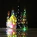 JOJOO 6Pcs Color Changing RGB Wine Bottle Cork Copper Lights - 32inch/ 80cm 15 LED Wire String Lights for Bottle DIY, Party, Decor, Christmas, Halloween, Wedding or Mood Lights LT015C6