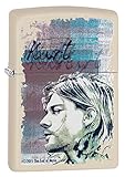 Zippo Kurt Cobain Pocket Lighter, Cream Matte