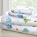 Wildkin Kids 4 Pc Toddler Bed In A Bag for Boys and Girls, Microfiber Bedding Set Includes Comforter, Flat Sheet, Fitted Sheet, and One Pillow Case (Dinosaur Land)