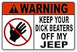 Funny Warning Message Keep Your DB Off my Jeep Vinyl Decal Bumper Sticker 4 Inches X 6 Inches