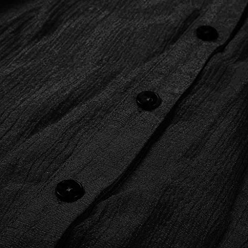 3 YEZIJIN+Womens+Button+Cotton+T+Shirt