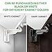 Cabinet Locks Child Safety - Cabinet Latches/Locks, Baby Proofing Cabinet System, Prevents Toddler Injuries and Provides a Slick Invisible Look !! (10 Pack – White)