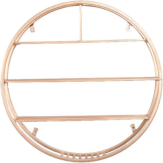 INTASHJ Storage rack LOFT wall mount cubic shelf bookshelf Circular Geometric racks iron Separator Floating unit frame Wall decoration Design retro industrial style Shelf (Color : A)