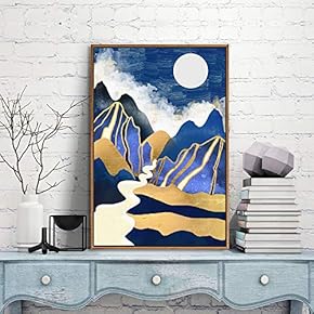 Framed Canvas Wall Art for Living Room, Bedroom City and Landscape Canvas Prints for Modern Home Decoration Ready to Hang - 16"x24" inches