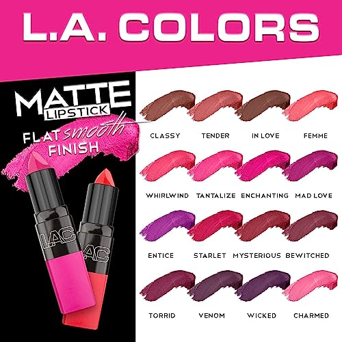 L.A. COLORS Matte Lipstick, Entice CML469