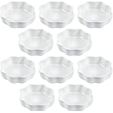 SOCOSY 4-Piece Square Ceramic Sauce Dishes - Multipurpose Dipping Bowls For Sushi, Appetizers & Seasonings